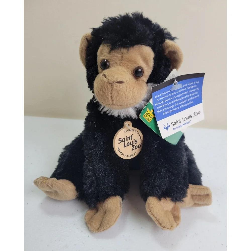 NWT Wild Republic Saint Louis Zoo Baby Chimp Monkey Plush Stuffed‎ Animal Toy 8